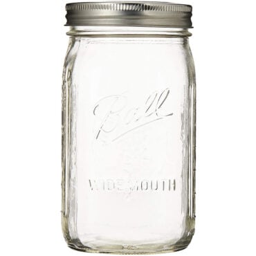 (1) Quart Glass Jars