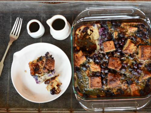 paleo blueberry french toast casserole