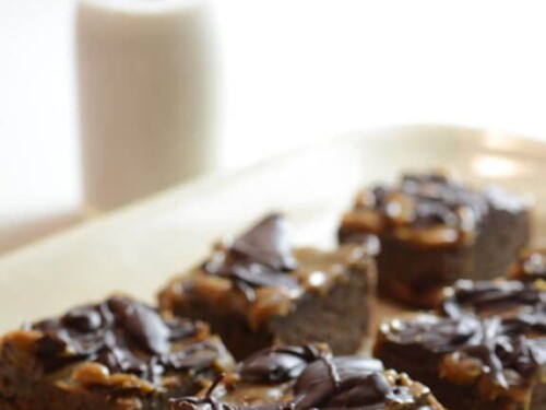 paleo caramel brownies