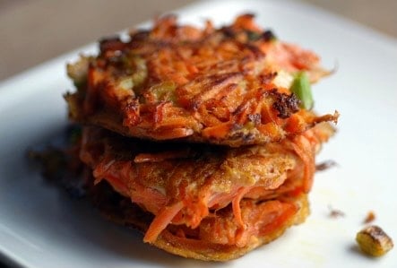 Carrot Scallion Latkes