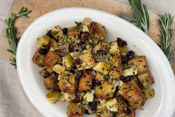 Gluten Free Stuffing with Cranberries and Apples