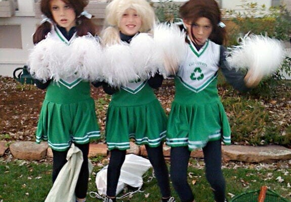 Halloween cheerleaders