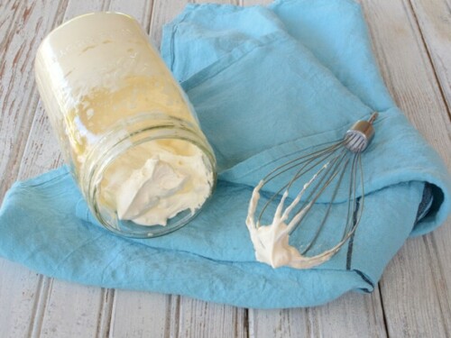 homemade whipped cream
