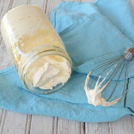 homemade whipped cream