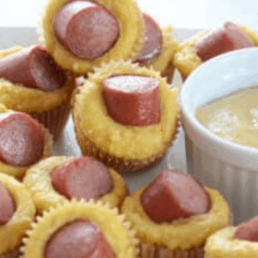 Keto Corn Dog Mini Muffins