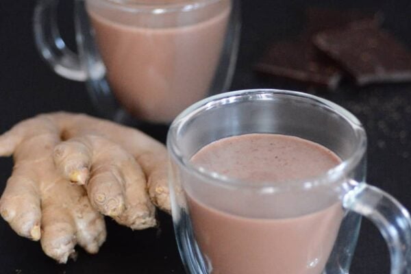 Homemade Hot Chocolate with Ginger
