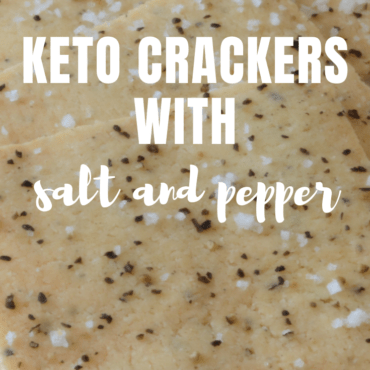 Keto Crackers with Salt and Pepper