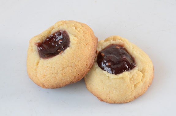 Raspberry Thumbprint Cookies