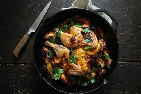 Oven Roasted Chicken with Peaches