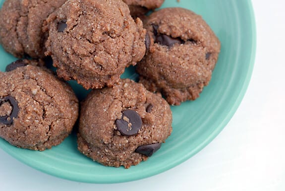 chocolate chip cookies with grapeseed flour