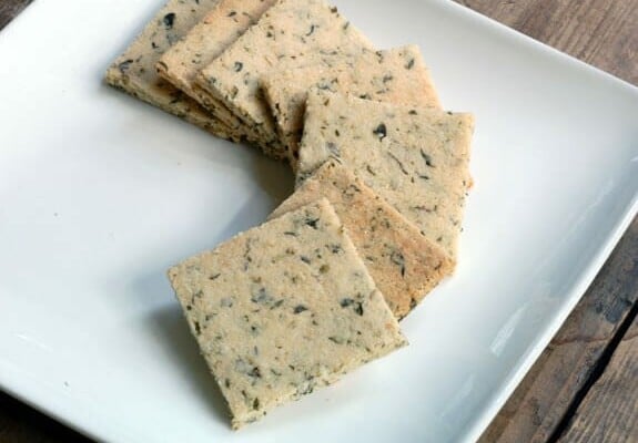 vegan herb crackers