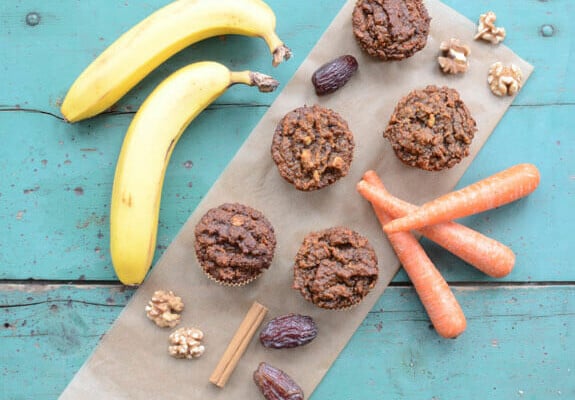 carrot banana muffins